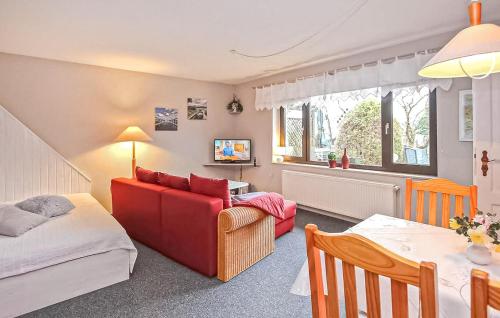 Μια τηλεόραση ή/και κέντρο ψυχαγωγίας στο Ferienhaus Malchow