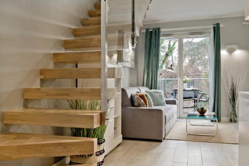 Χώρος καθιστικού στο BlueApart Apartamenty Jurata