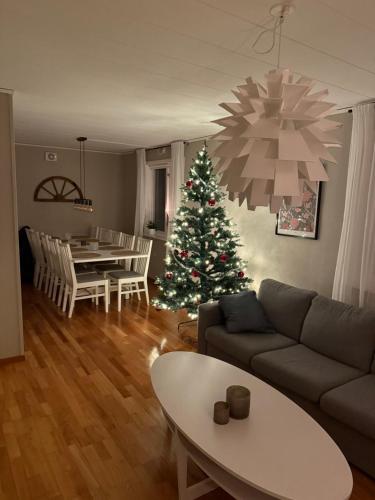 Posezení v ubytování Villa på landet i Kulltorp
