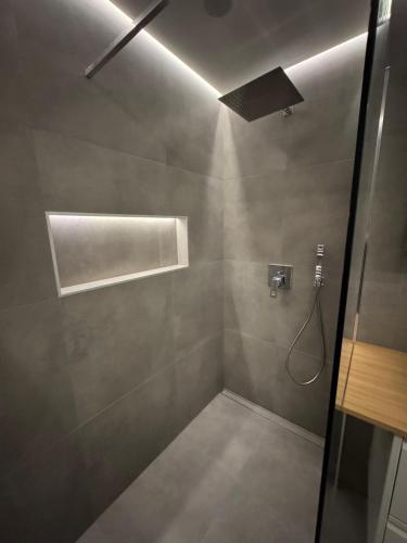 a bathroom with a shower stall with a shower at Place to be in Nuremberg in Nürnberg
