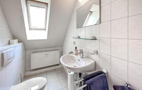 Bilik mandi di Ferienwohnung Hohen Wangelin