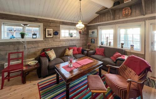 Χώρος καθιστικού στο Lovely Home In Beitostølen