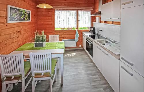 Dapur atau dapur kecil di Ferienhaus Grambin
