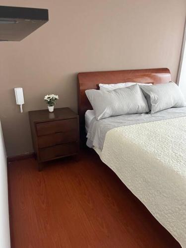 Cama o camas de una habitación en Apartamento Entero Sector Exclusivo De Zipaquira