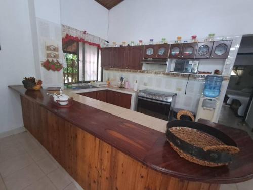 Kuchyň nebo kuchyňský kout v ubytování Finca en Rozo La Estancia