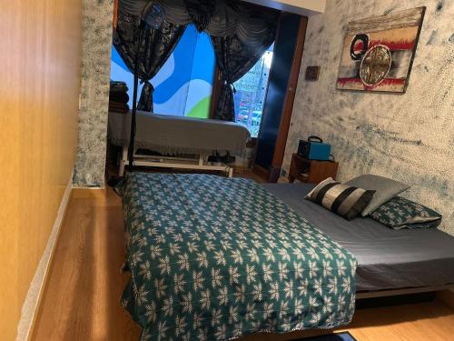 Ένα ή περισσότερα κρεβάτια σε δωμάτιο στο Alojamiento en Barañain