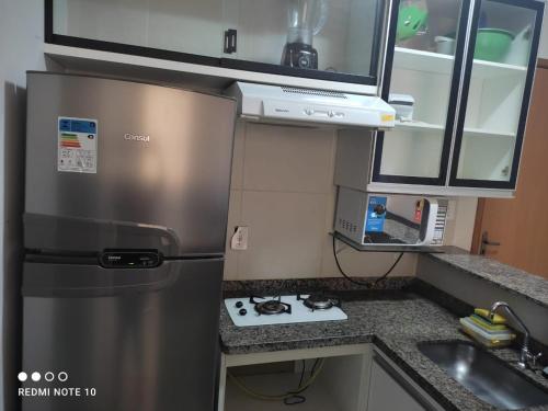 Η κουζίνα ή μικρή κουζίνα στο Apartamento Mont Blanc com piscinas quentes