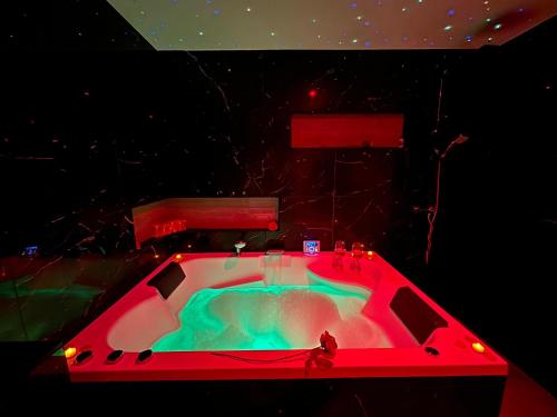 Suite SPICY LOVE - proche Nice et Cannes - Jacuzzi privatif - piscine vue mer