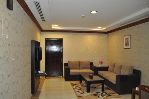 Ruang duduk di Nafa Serviced Apartments نافا للشقق المخدومة الدمام