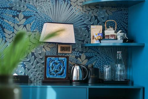 Maison Vy Hotel Hội Anにあるキッチンまたは簡易キッチン