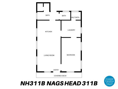 Půdorys ubytování NH311B Nags Head 311B