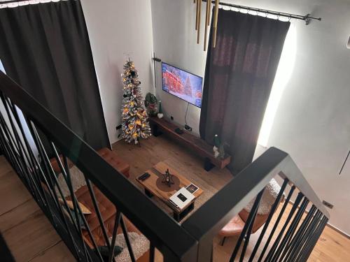 Μια τηλεόραση ή/και κέντρο ψυχαγωγίας στο Apartman Saturn