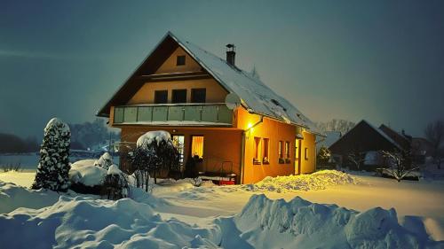 Το Ubytovanie Taraj τον χειμώνα