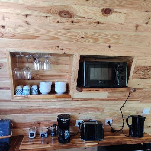 Kemudahan buat kopi dan teh di Tipi Dakota des monteaux