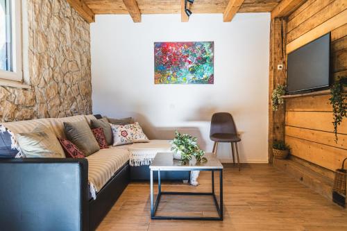 Μια τηλεόραση ή/και κέντρο ψυχαγωγίας στο Country House Uros in Nature with Pool