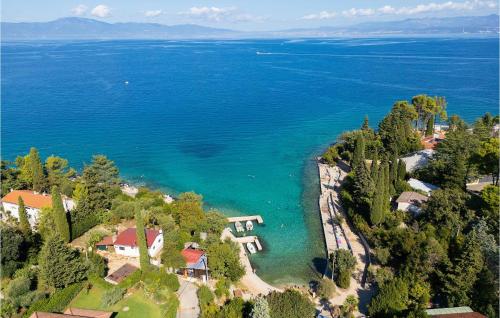 an aerial view of a large body of water at Beautiful Home In Malinska With Wifi in Malinska