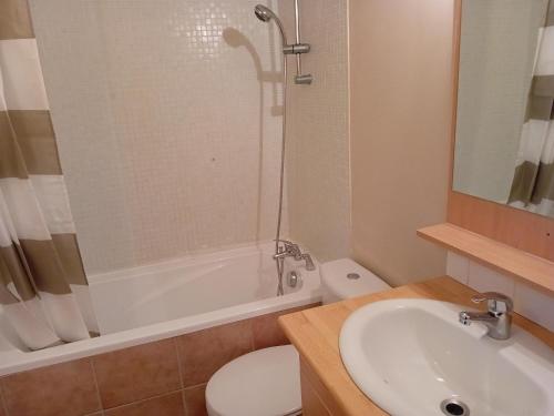 Phòng tắm tại Terrasses D 301 PARC NAT VANOISE appart 4 pers