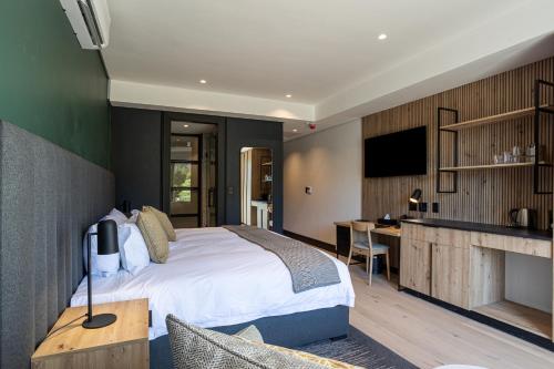 Kuchyň nebo kuchyňský kout v ubytování Franschhoek Hotel
