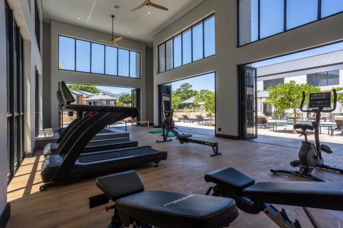 Fitness centrum a/nebo fitness zařízení v ubytování Franschhoek Hotel