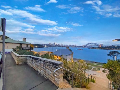 a view of the sydney harbour from a house at Balmain Wharf l 2 Bedroom Apartment in Sydney
