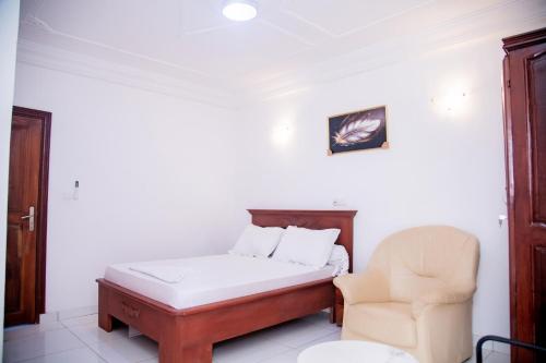 Postel nebo postele na pokoji v ubytování Twins Center