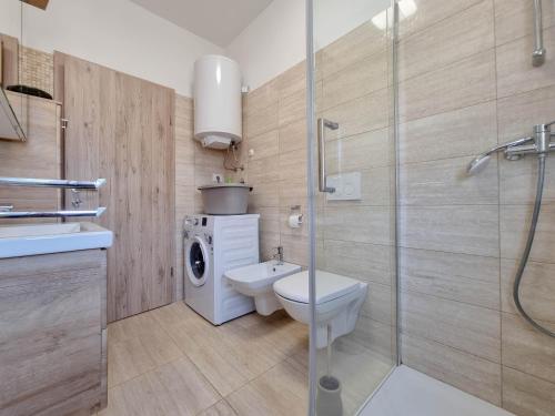 Koupelna v ubytování Casa Dorjana