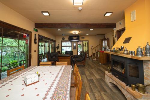 Χώρος καθιστικού στο Casa Ardeleană