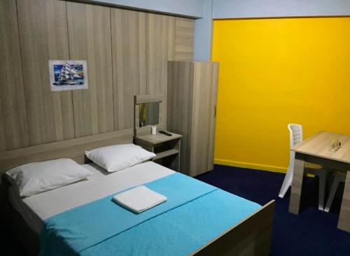 Postel nebo postele na pokoji v ubytování Yeni Yıldız Otel
