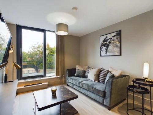 Ruang duduk di Lesley House Apartments Belfast