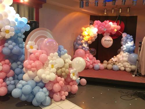 a bunch of balloons in a room with a bunch of balloons at KP Hotel Udonthani in Amphoe Kumphawapi