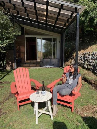 Zahrada ubytování Wine Lodge Pucón