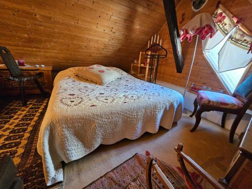 Postel nebo postele na pokoji v ubytování Atypique Duplex