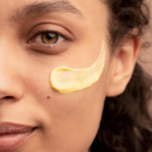 a woman with a piece of food on her face at Best Western Coeur de Maurienne Hotel Restaurant & Spa in Saint-Jean-de-Maurienne