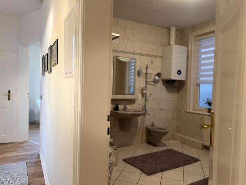 Koupelna v ubytování Moderne FeWo in Goslars Altstadt