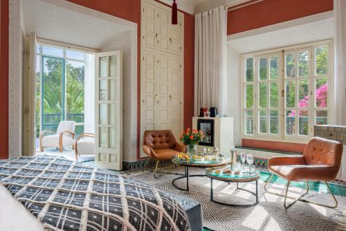 Posezení v ubytování Dar Rhizlane, Palais Table d'hôtes & SPA
