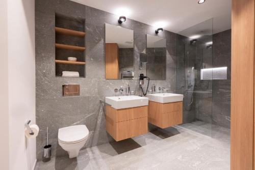 Koupelna v ubytování Apartment Mira Lej