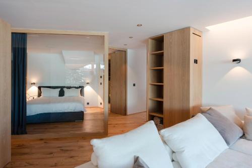 Postel nebo postele na pokoji v ubytování Apartment Mira Lej