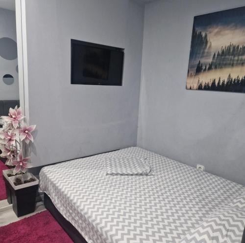 Ένα ή περισσότερα κρεβάτια σε δωμάτιο στο Apartman Marković Zlatibor