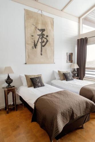 Ένα ή περισσότερα κρεβάτια σε δωμάτιο στο Luxury Lodge, 10 Bdr, Spa, Gym and Game Room