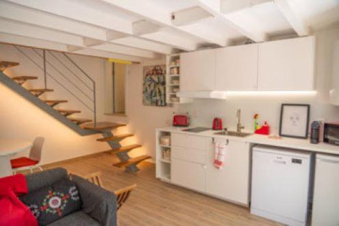 Dapur atau dapur kecil di Casas dos Netos