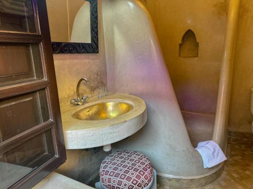 Koupelna v ubytování Riad Lapis-lazuli