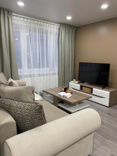 Una televisión o centro de entretenimiento en ZimApartment
