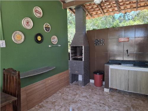 Dapur atau dapur kecil di Chalé Aconchego - Cond Porto dos lençois Barreirinhas