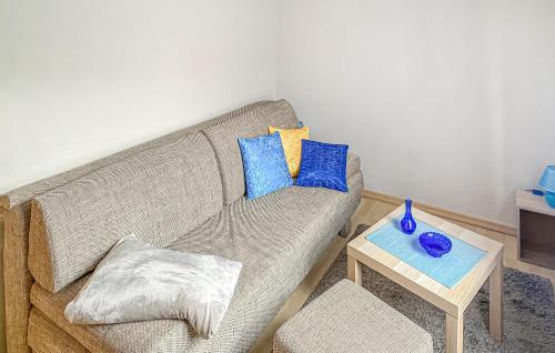 Χώρος καθιστικού στο Ferienhaus Wolgastmahlzow