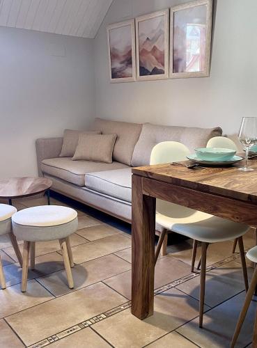 Χώρος καθιστικού στο Apartamentos Blasco