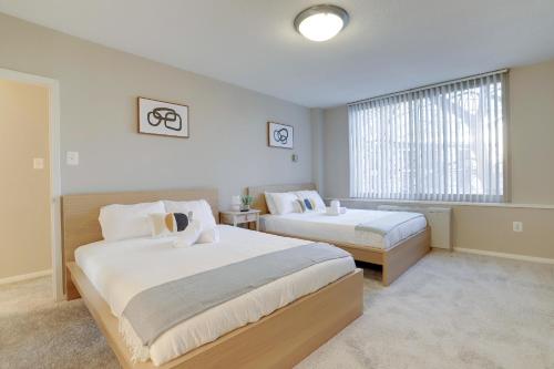 Ένα ή περισσότερα κρεβάτια σε δωμάτιο στο Spacious Apartment Perfect to Leisure and Business
