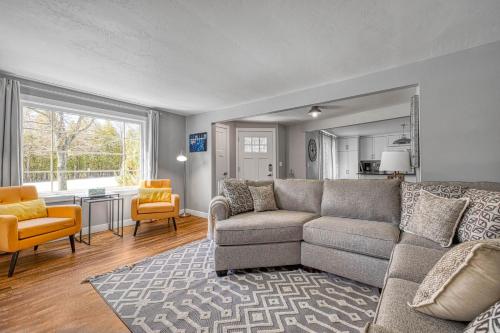 a living room with a couch and a chair at Westeros by Simple Life Rentals in Ephraim