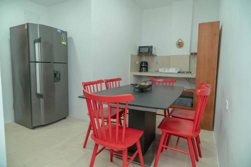 Kuchyň nebo kuchyňský kout v ubytování Casa cochera