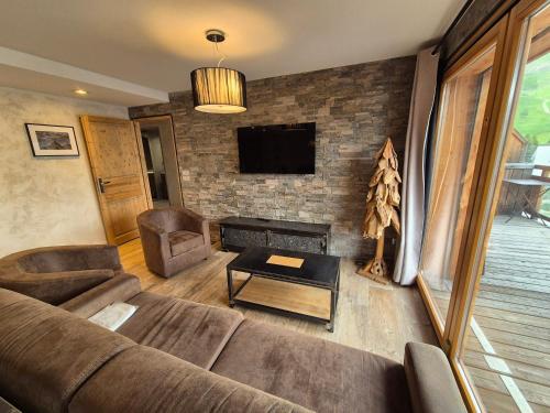 Bel appartement moderne, 8 pers, près pistes, balcon sud