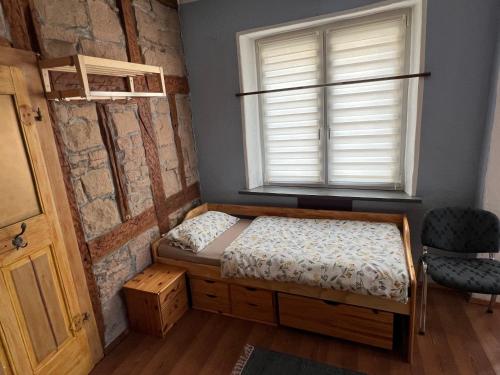 Ένα ή περισσότερα κρεβάτια σε δωμάτιο στο Wohnung 40 Quadratmeter